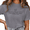 1-Gray, variant on Women St Hildegard Of Bingen Holy Spirit Dove Faith Inspirational Minimal Text Crew Neck Short Sleeve S-3XL Green Tops