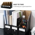 thumbnail image 4 of Set of 5 Office File Storage Holders, Magazine Organizers, and Document Storage Boxes for Desk and Workspace Organization, 4 of 7