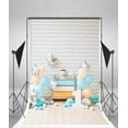 thumbnail image 3 of BSDHOME Polyester 5x7ft Cake Smash Backdrop Boy 1st Birthday Backdrops for photography First Birthday Party Decorations Photo Background Studio Props, 3 of 4