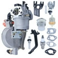 thumbnail image 2 of Dual Fuel Carburetor Carb Kit for Honda GX160 GX200 168F Spacer Fuel Petcock US, 2 of 4