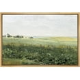 thumbnail image 2 of IDEA4WALL Framed Canvas Print Wall Art Green Meadow Hillside with Plants and Flowers Landscape Wilderness Oil Painting Impressionism Traditional for Living Room - 24"x36" Natural, 2 of 5
