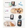 thumbnail image 2 of Noorio 5G Two Way Video Calling Camera, One Click Call 2K Pet Camera with Phone App, 360° PTZ Dog Cam with Speaker, Color Night Vision, 2.4 Inch Screen, CL200 2Pcs, 2 of 8