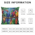 thumbnail image 5 of Orinice Birds, Branch, Jungle Graphic Decorative Cushion Throw Pillow Cover for Home Couch Living Room Bed Sofa 20x20in, 5 of 5