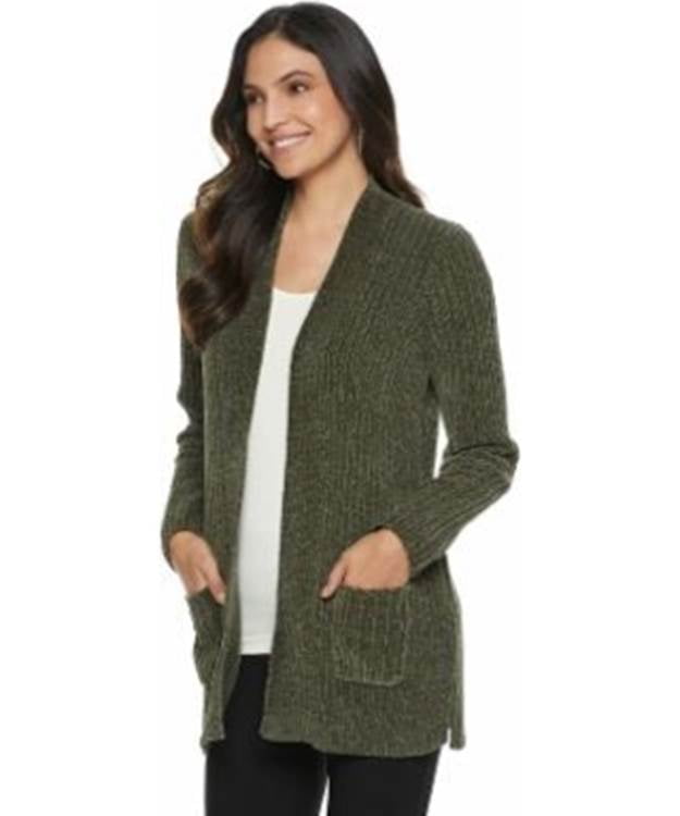 cardigan sweater green