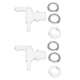 thumbnail image 1 of Juego de 2 grifos de embotellado desmontables para cerveza, grifo de salida con púas para elaboración de vino en casa, 1 of 5