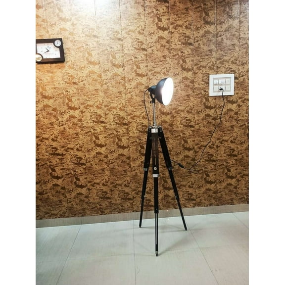 Matte Black Spotlight Industrial Camera Searchlight Floor Lamp Living Rooms Office & home decor Photography Lamp