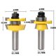 thumbnail image 2 of 2 uds brocas de enrutador vástago de 1/2 pulgadas broca para inglete carburo en ángulo fácil instalación Fresa de madera para carpintería, 2 of 4