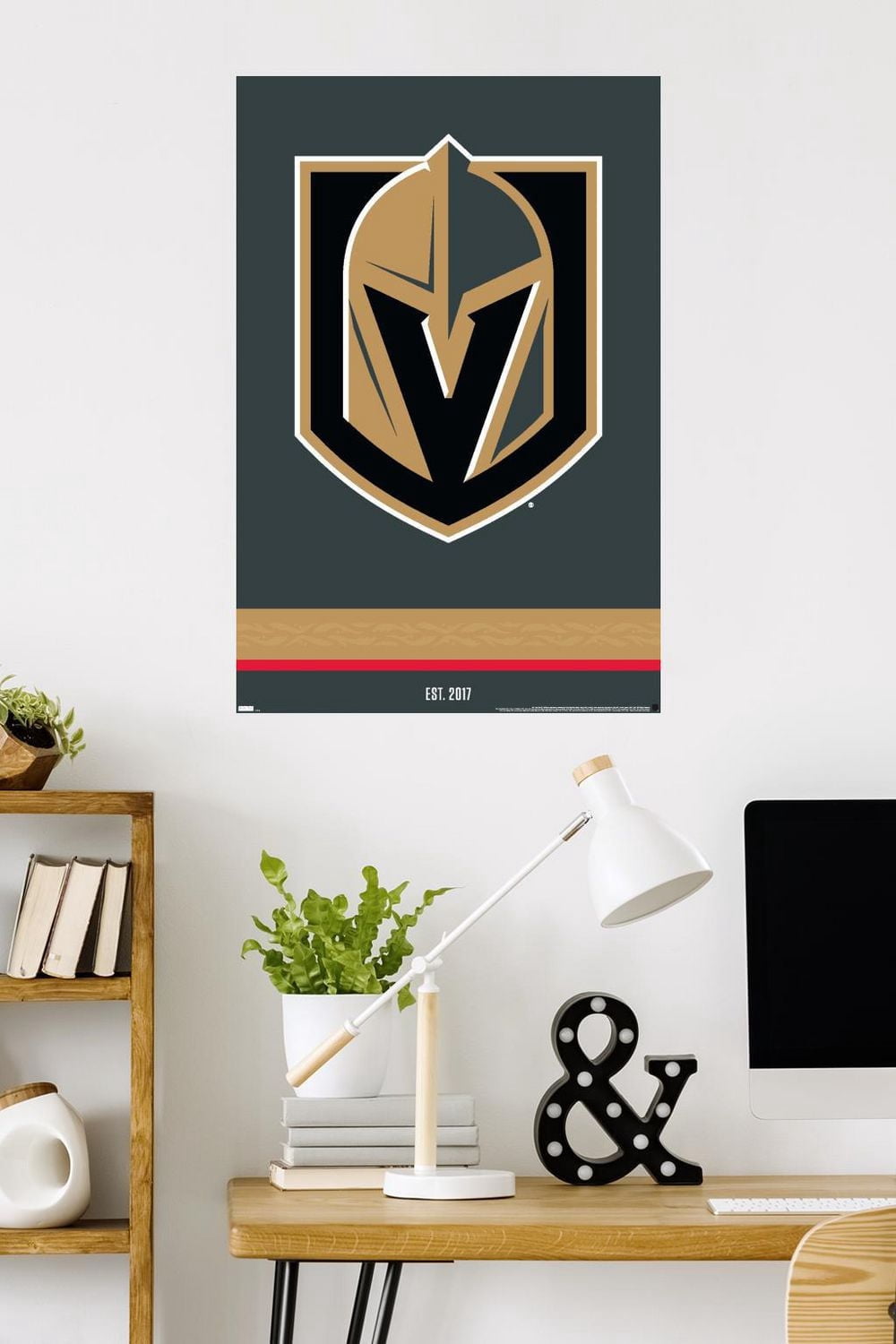 NHL Vegas Golden Knights - Logo 21 Wall Poster, 22.375" x 34"