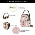 thumbnail image 4 of FORMRS Crossbody Bag for Women Quilted Travel Shoulder Cell Phone Purse with Chain Strap Handbag, Pink Halloween Ghosts, 4 of 7