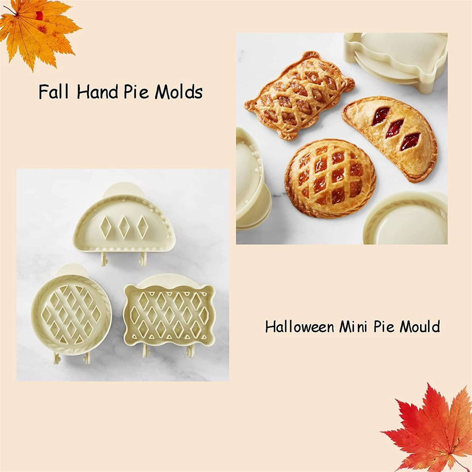 Halloween Pumpkin Hand Mini Pie Maker Mold Food Grade Pocket Pie Press  Classic Hot Pocket Maker Dough Presser