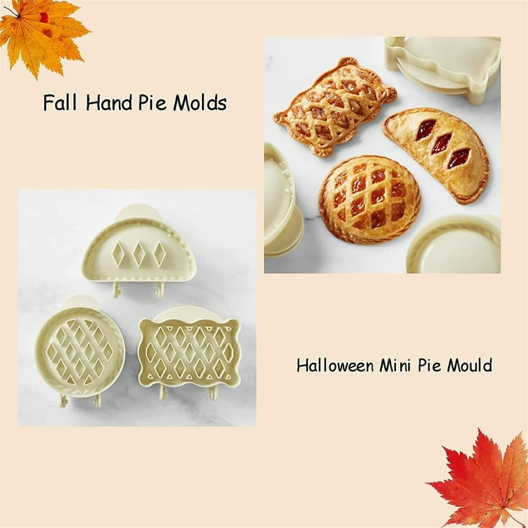 Mini Hand Pie Molds Set Pocket Pie Mould Dough Press Mold Tools Christmas  Halloween Baking Supplies