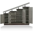 thumbnail image 3 of Furniture of America Barstead Wood Staircase Shoe Cabinet in Gray Oak, 3 of 6