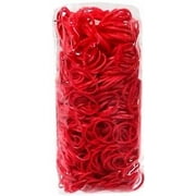 Rainbow Loom Rubber Bands with 24 S-Clips (600 Count) - DIY Loom Rubber Bands - Red