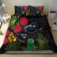 thumbnail image 4 of Juego de cama Tui de Nueva Zelanda Guardianes del Hei Tiki - Arte y plantas maoríes, 4 of 6