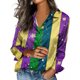 thumbnail image 2 of Camisetas de Manga Larga para las Mujeres Impresas Casual Suelto Cardigan Denim Chaqueta Estilo Invierno Superior, 2 of 5