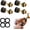 4 Sets, variant on Garden Hose Quick Connector, 3/4 Inch Hose Connector Adapter Kit, Male and Female Fittings with No-Leak Design, Widely Fit for Water Hose Instant Connection (4 Sets)