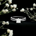 thumbnail image 3 of Rosec Jewels Lab Grown Diamond Engagement Ring Princess Cut - Vintage Style Ring (1 Ct, 6 mm, EF-VS Quality), 925 Sterling Silver, US 4.00, 3 of 9