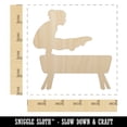 thumbnail image 2 of Gymnastics Gymnast Vault Solid Wood Shape Unfinished Piece Cutout Craft DIY Projects - 4.70 Inch Size - 1/4 Inch Thick, 2 of 7
