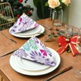 thumbnail image 5 of Coolnut Set of 6 Lace Colorful Butterflies Napkins Cloth Napkins 20"x20", Washable Polyester Dinner Napkins for Parties, Wedding, Restaurant, 5 of 6
