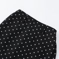 thumbnail image 5 of GYRATEDREAM Toddler Baby Girls Polka Dot Short Skirts Kids A-Line High Waist Wrap Hem Mini Skirt Black for 3-14Y, 5 of 8