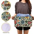 thumbnail image 3 of Yayeee Canvas Storage Basket with Handles for Shelves Fabric Bins Closet Organizer, Vibrant Floral, 3 of 8