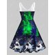 thumbnail image 2 of Vestido de Navidad de Talla Grande con Estampado de Alce de Panel de Encaje Rosegal Vestidos Estampados Tallas Grandes, 2 of 5