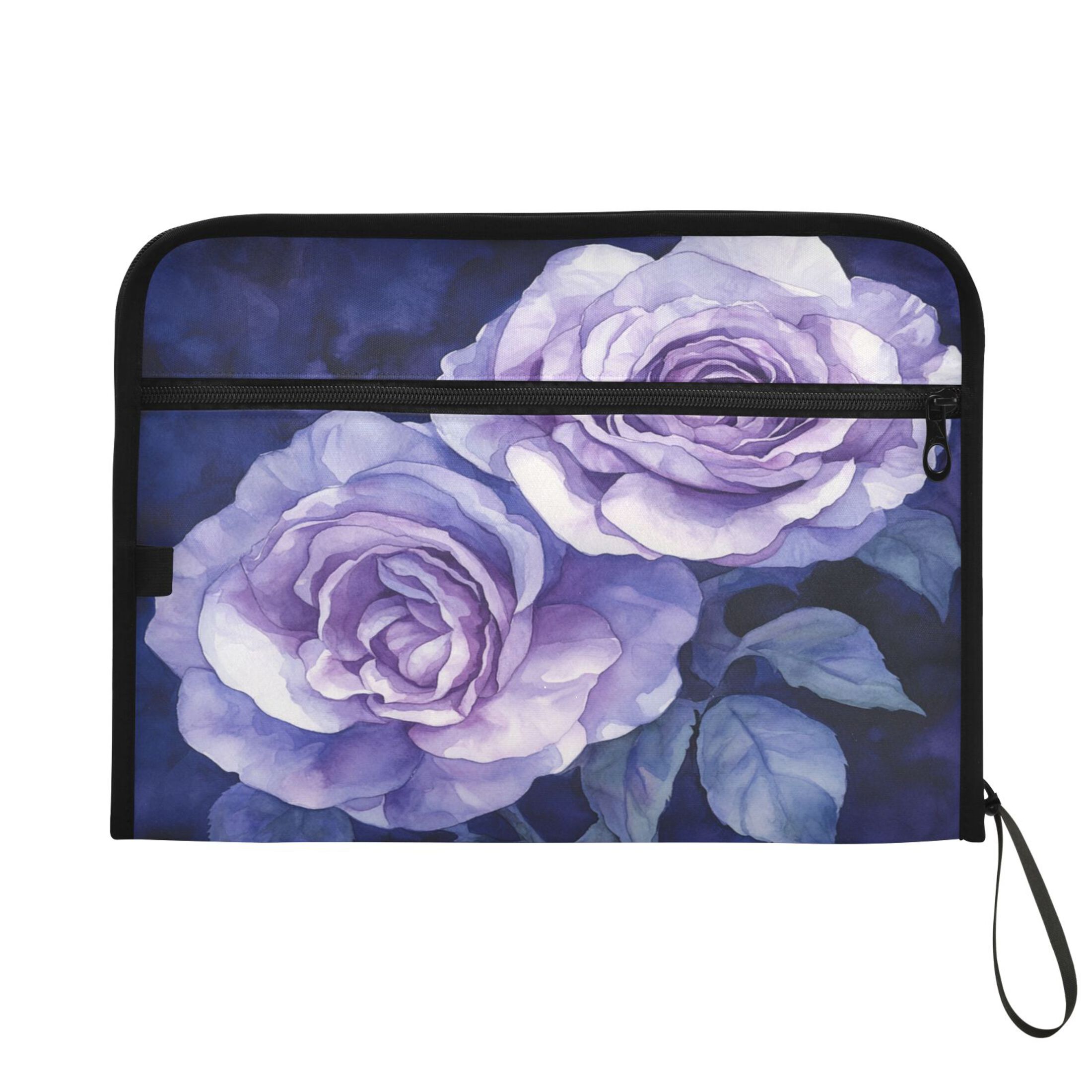 WOBOGO Lilac Rose Expanding File Folder Letter Size Accordion Filing Organizer 13 Pocket Separate Organ Pocket