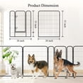 thumbnail image 2 of 27.5“*31.5”*8pcs round ball square tube pet fence，Folding Indoor Outdoor Dog Exercise Fence, Portable Pet Playpen with Door for Large Medium Small Dogs and Pet, 2 of 12
