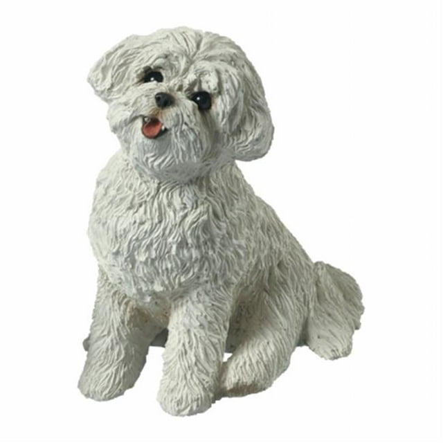 Mid Size Bichon Frise Sculpture, Sitting