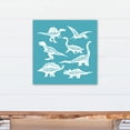 thumbnail image 4 of Creative Products Dino Names Teal 20x20 Canvas Wall Art, 4 of 5