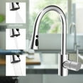 thumbnail image 2 of Nrdde Kitchen Faucet Head Replacement, Pull Down Spray Nozzle, 9 Adapters, Chrome, 2 of 5