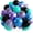 Blue Blake Purple, variant on Metallic Blue Purple Teal Black Confetti Latex Helium Galaxy Balloons for Outer Space Astronaut Gamer Kpop Boys Mens Birthday Wedding Party Decorations