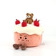 thumbnail image 2 of Tarta de cumpleaños de peluche RECUR, color rosa, crema, tarta, comida, 2 of 7