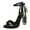 Black, variant on FSJ Women Fashion Crystal Chunky Heels Ankle Buckle Strap Sandals Rhinestone Open Toe Platform Pumps Wedding Party Dressy Shoes Size 8 Black