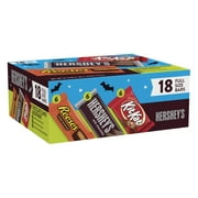 REESE'S, HERSHEY'S and KIT KAT, Milk Chocolate Assorted Halloween Candy Bars, 27.3 oz, Variety Box (18 Pieces)