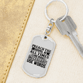 thumbnail image 6 of Gospel At All Times Stainless Steel or 18k Gold Premium Swivel Dog Tag Keychain, 6 of 10