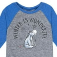 thumbnail image 3 of Disney Winnie The Pooh - Eeyore Winter is Wonderful Christmas - Toddler & Youth Raglan Graphic T-Shirt, 3 of 4