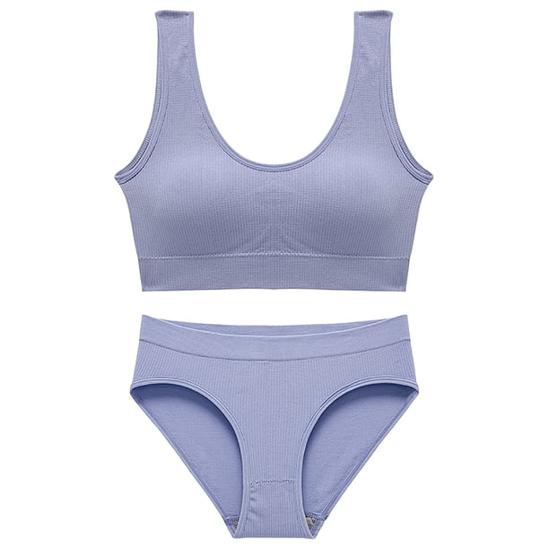 Conjunto de lencería sin costuras para mujer de 2 piezas con cuello en V y cuello halter: sujetador de cintura alta y tanga, nailon/spandex, color liso, sexy para la playa/ropa de dormir