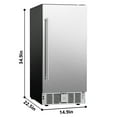 thumbnail image 6 of Simzlife 15 Inch Under Counter Refrigerator, 127 Cans Beverage Refrigerator for Patio & Kitchen, Beverage Cooler for Home & Commercial Use, 6 of 9