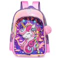 thumbnail image 1 of Unicorn Kids Backpack for Gilrs School Backpacks with Lunch Box for Elementary Kindergarten Student Cute Pink Bookbag for Girls, 1 of 4