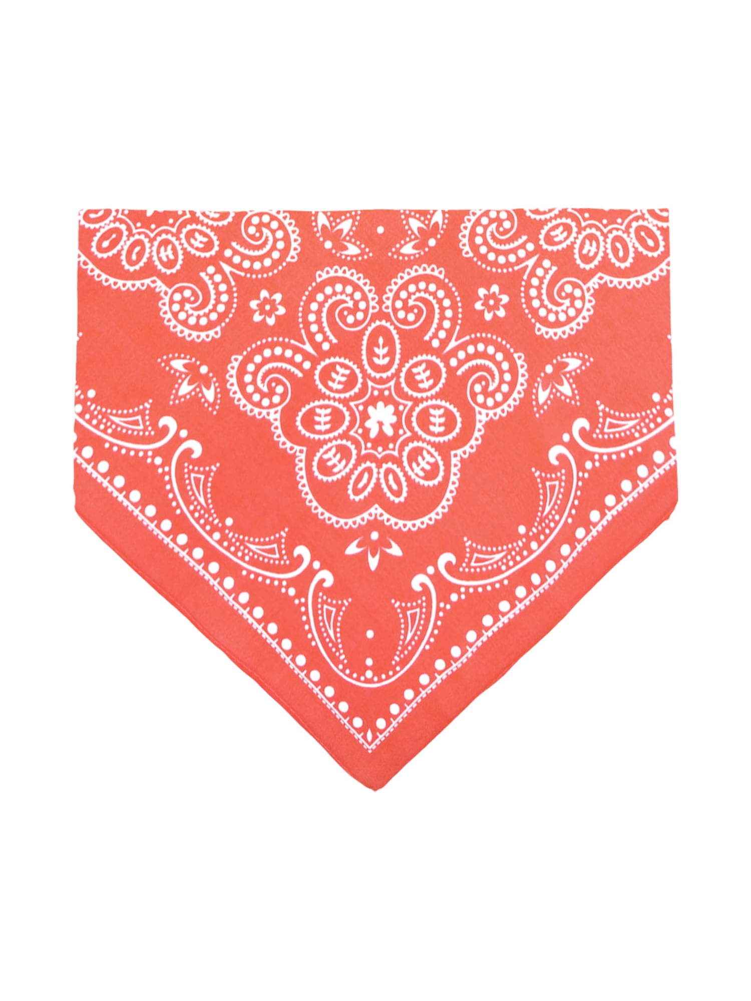 Time and Tru Women's Western Star Bandana, Orange Mango, One Size Fits Most