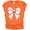 Orange, variant on Coquette Baseball Bow Womens Short Sleeve T-shirt-Fuchsia-X-Large