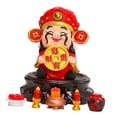 thumbnail image 1 of Figura del Dios de la Riqueza, decoración de escritorio, estatua Feng Shui de estilo chino para escritorio Estilo A, 1 of 9