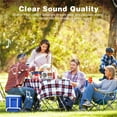 thumbnail image 2 of Portable Am Fm Radio, Compact Personal Radio, Transistor Radio with Loud Speaker, Digital Time Display, Battery Operated or DC USB, Clear Dial, Headphone Jack, Perfect for Indoor, Outdoor Use- White, 2 of 7