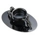 thumbnail image 1 of Portavelas de escritorio con forma de figura humana para velas de té, candelabro de pilar, soporte decorativo para velas de pilar Negro, 1 of 8