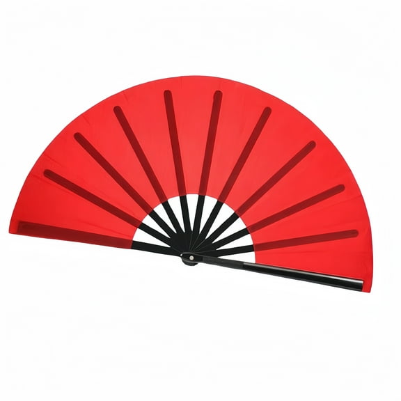 Chinese Kung Fu Tai Chi Folding Retro Unisex Hand Fan, Festival, Dance, Gift, Performance, Nylon Cloth, Hand Fan