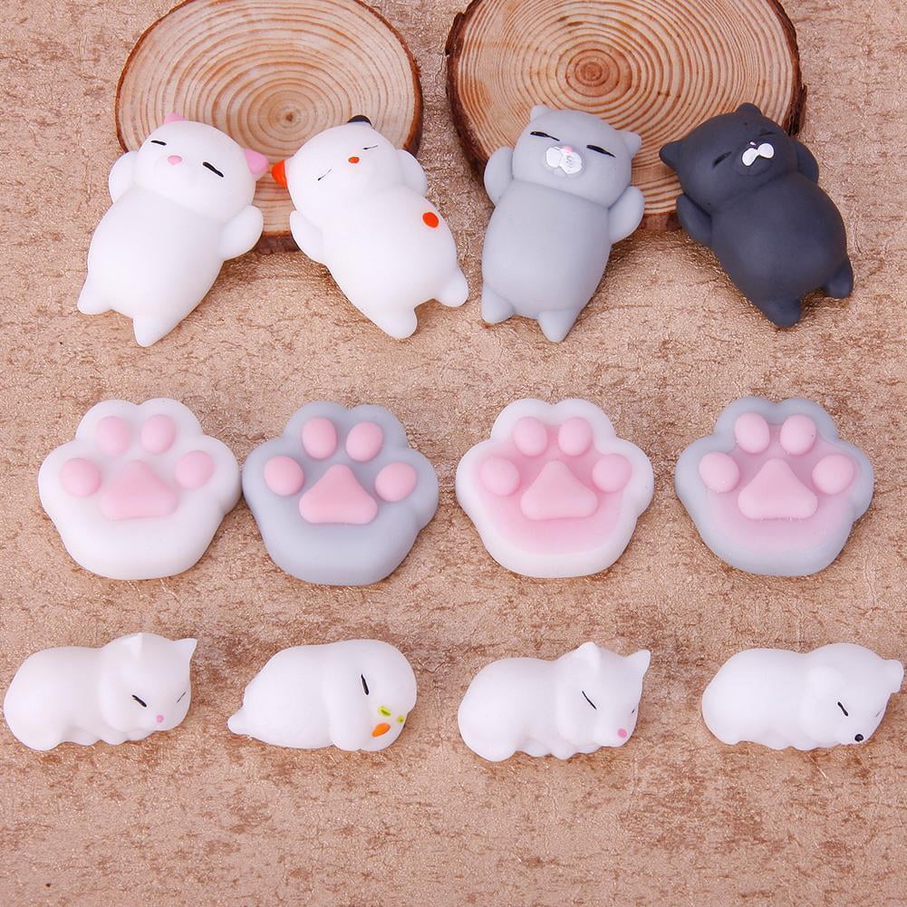 HEVIRGO Cartoon Animal Mochi Squishy Cat Seal Healing Toy Soft Squeeze Abreact Fun Gift Pink Rabbit
