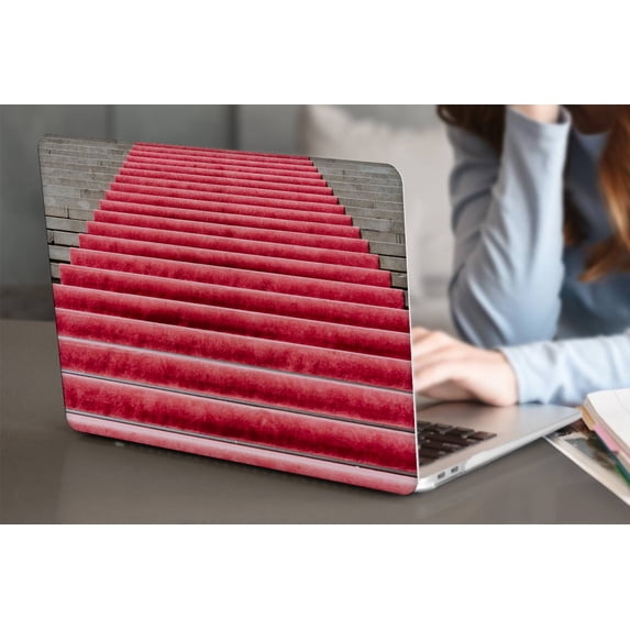 KSK KAISHEK Protective Case Hard Cover Compatible with MacBook Air 13.6 inchs( Retina Display Touch ID, 2022.0) + Black Keyboard Cover Model A2681 m2, Type C Red series 0142