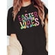 thumbnail image 1 of Fashion Short-Sleeve T-Shirt for Women with a Letter Pattern Print of The 'Easter' Bunny, Model 10640 For Adult, Men, Women, Teen, Teenager, Adolescent, Youth, 1 of 7