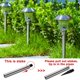 thumbnail image 3 of Luces solares para jardín al aire libre Luces solares de acero inoxidable Iluminación solar impermeable blanca fría para caminos Iluminación de entrada Villa Lawn 4pcs JAMW Sencillez, 3 of 5